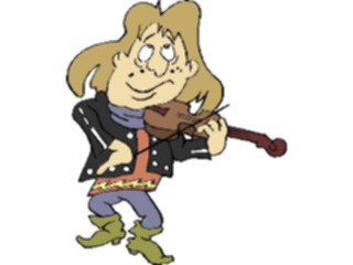 Sticker Custom Preview Image #092501 Music Musicians Violinist31