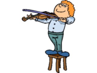 Sticker Custom Preview Image #092504 Music Musicians Violinist34