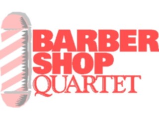 Sticker Custom Preview Image #092515 Music Titles Frames Barber Shop Quartet