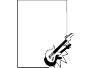 Sticker Custom Preview Image #092521 Music Titles Frames Guitar Frame