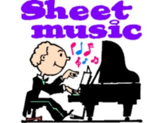 Sticker Custom Preview Image #092548 Music Titles Frames Sheet Music