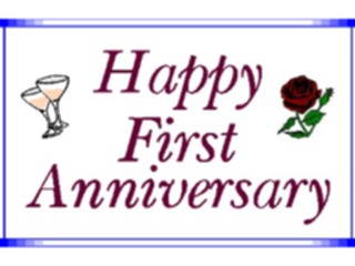 Sticker Custom Preview Image #092556 Occasions Anniversaries1st Anniversary1