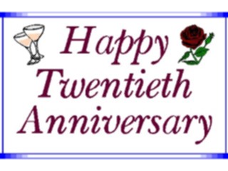 Sticker Custom Preview Image #092558 Occasions Anniversaries20th Anniversary