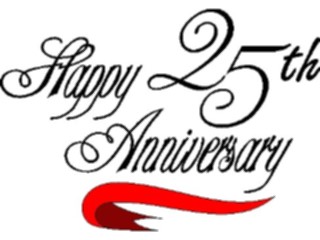 Sticker Custom Preview Image #092565 Occasions Anniversaries25th Anniversary Script