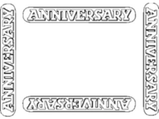 Sticker Custom Preview Image #092574 Occasions Anniversaries Anniversary Frame