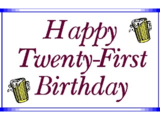 Sticker Custom Preview Image #092591 Occasions Birthdays21st Birthday4