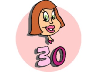 Sticker Custom Preview Image #092593 Occasions Birthdays30th Birthday2