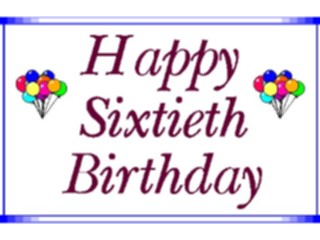 Sticker Custom Preview Image #092599 Occasions Birthdays60th Birthday1