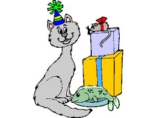 Sticker Custom Preview Image #092656 Occasions Birthdays Birthday Kitten