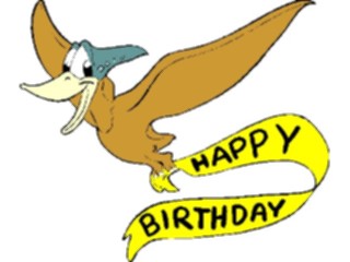 Sticker Custom Preview Image #092827 Occasions Birthdays Happy Birthday Dinosaur1