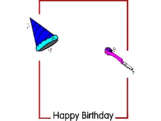 Sticker Custom Preview Image #092830 Occasions Birthdays Happy Birthday Frame