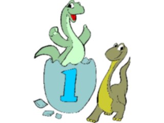 Sticker Custom Preview Image #092842 Occasions Birthdays Kids1st Birthday Dino