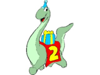 Sticker Custom Preview Image #092845 Occasions Birthdays Kids2nd Birthday Dino