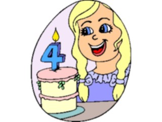 Sticker Custom Preview Image #092850 Occasions Birthdays Kids4th Birthday1