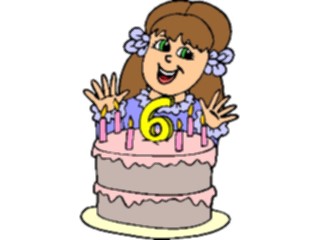 Sticker Custom Preview Image #092859 Occasions Birthdays Kids6th Birthday