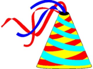 Sticker Custom Preview Image #092895 Occasions Birthdays Party Hat2