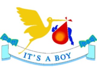 Sticker Custom Preview Image #092995 Occasions Births Itsa Boy4