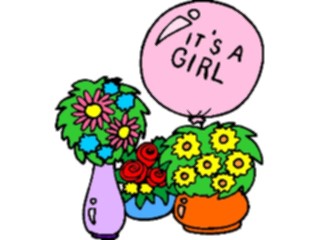 Sticker Custom Preview Image #093002 Occasions Births Itsa Girl5