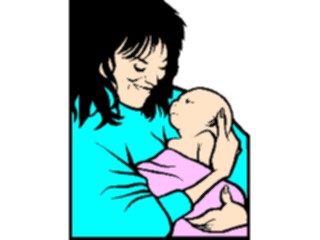 Sticker Custom Preview Image #093009 Occasions Births Mother Holding Infant1