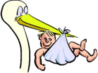 Sticker Custom Preview Image #093041 Occasions Births Stork Baby1