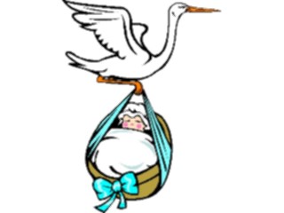 Sticker Custom Preview Image #093045 Occasions Births Stork Boy1