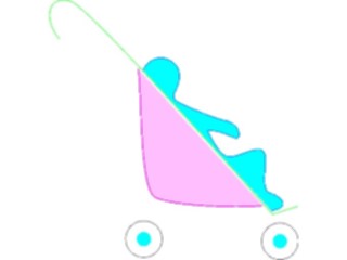 Sticker Custom Preview Image #093052 Occasions Births Stroller4