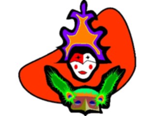 Sticker Custom Preview Image #093104 Occasions Other Mardi Gras Masks2