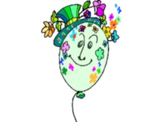 Sticker Custom Preview Image #093165 Occasions Parties Balloon Face