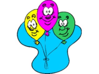 Sticker Custom Preview Image #093203 Occasions Parties Balloons Smiling