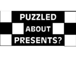 Sticker Custom Preview Image #093421 Occasions Parties Puzzled About Presents