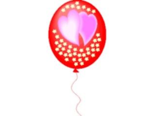 Sticker Custom Preview Image #093445 Occasions Weddings Balloon Hearts