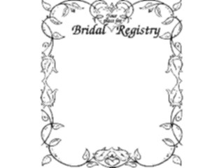 Sticker Custom Preview Image #093500 Occasions Weddings Bridal Registry Frame