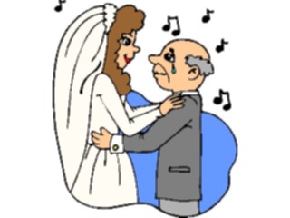 Sticker Custom Preview Image #093547 Occasions Weddings Bride Father Dancing