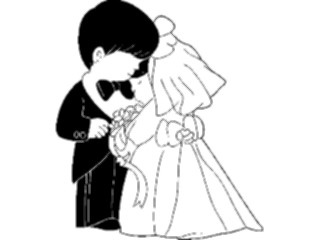 Sticker Custom Preview Image #093600 Occasions Weddings Bride Groom Children