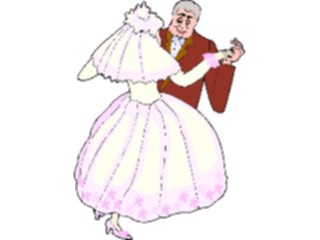 Sticker Custom Preview Image #093603 Occasions Weddings Bride Groom Dancing3