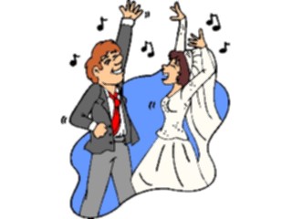 Sticker Custom Preview Image #093605 Occasions Weddings Bride Groom Dancing5