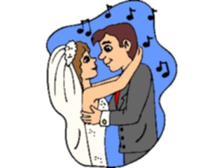 Sticker Custom Preview Image #093606 Occasions Weddings Bride Groom Dancing6