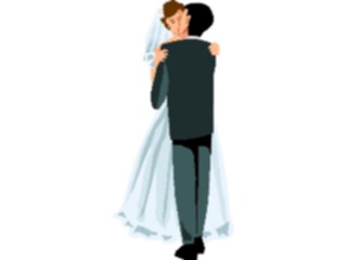 Sticker Custom Preview Image #093611 Occasions Weddings Bride Groom Kissing5