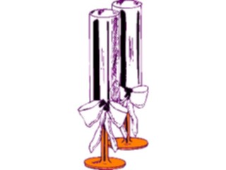 Sticker Custom Preview Image #093663 Occasions Weddings Champagne Flutes1