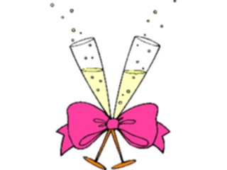 Sticker Custom Preview Image #093664 Occasions Weddings Champagne Flutes2