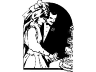 Sticker Custom Preview Image #093678 Occasions Weddings Cuttingthe Cake1