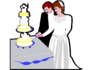Sticker Custom Preview Image #093680 Occasions Weddings Cuttingthe Cake3