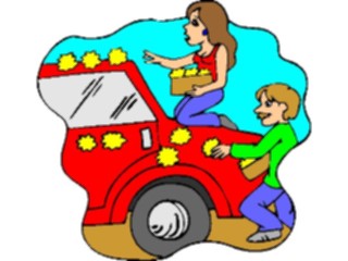 Sticker Custom Preview Image #093682 Occasions Weddings Decorating Car