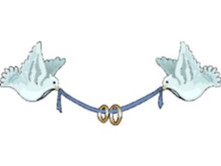 Sticker Custom Preview Image #093685 Occasions Weddings Doveswith Rings1