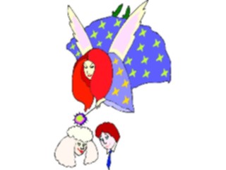 Sticker Custom Preview Image #093690 Occasions Weddings Fairywith Bride Groom