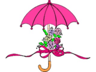 Sticker Custom Preview Image #093699 Occasions Weddings Flowers Umbrella