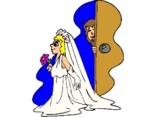 Sticker Custom Preview Image #093710 Occasions Weddings Girl Playing Dress Up