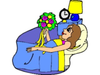 Sticker Custom Preview Image #093711 Occasions Weddings Girlwith Bouquet