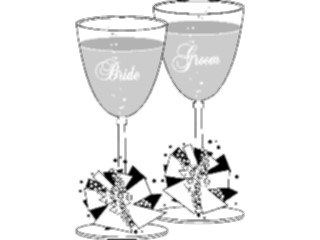 Sticker Custom Preview Image #093712 Occasions Weddings Goblets