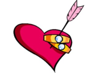 Sticker Custom Preview Image #093845 Occasions Weddings Rings Heart